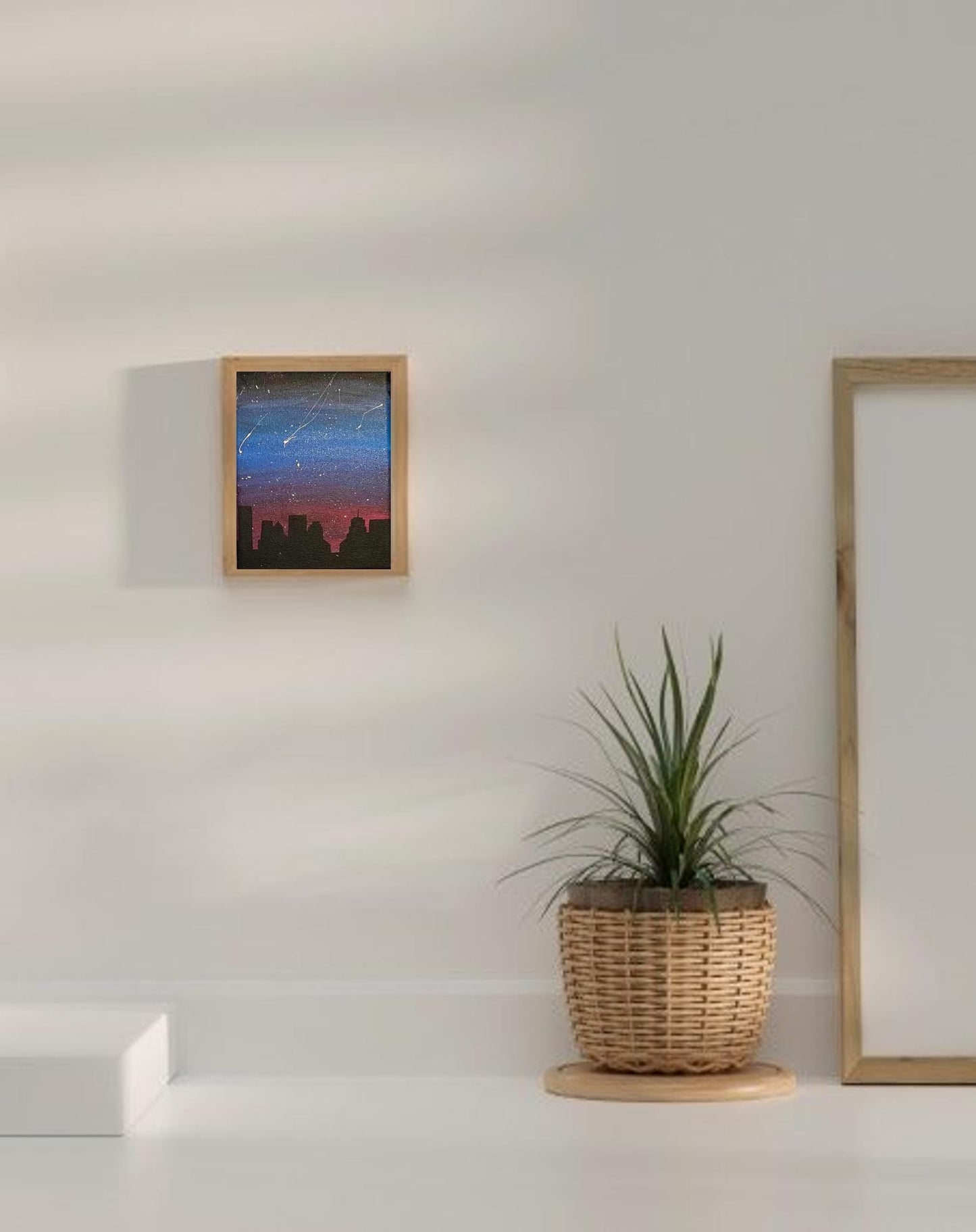 Silhouette Skyline - Original Acrylic on Canvas Painting