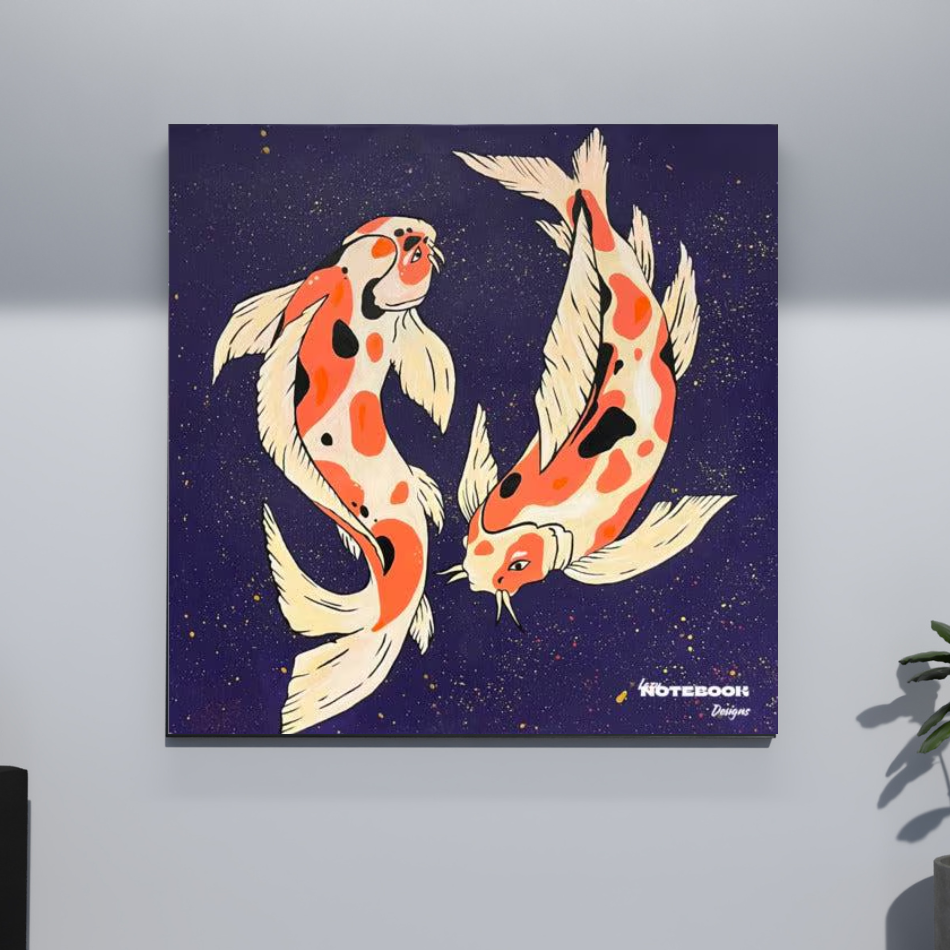 Koi Carp Print Photo paper poster