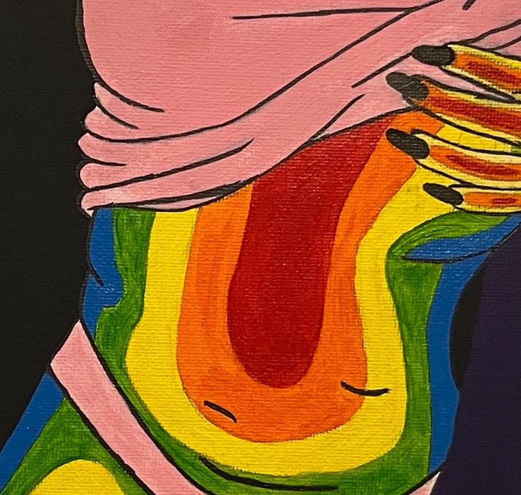 Thermal Body - Original Acrylic on Canvas Painting