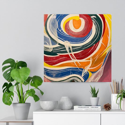 Rainbow Swirl Lollipop - Original Acrylic on Canvas Painting