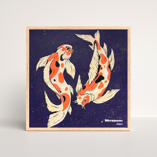 Koi Carp Print Photo paper poster