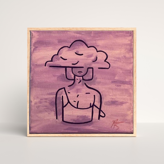 Head in the Clouds - Original Acrylic on Canvas Painting